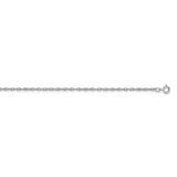 14K White Gold 1.15mm Carded Cable Rope Chain-WBC-9RW-22