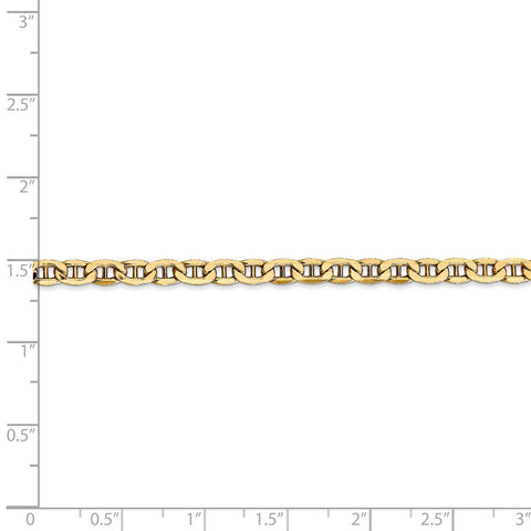 14k 4mm Semi-Solid Anchor Chain-WBC-BC100-18