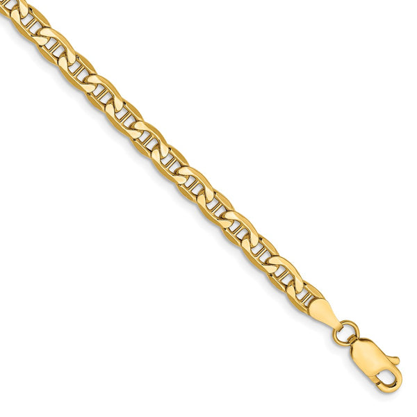 14k 4mm Semi-Solid Anchor Chain-WBC-BC100-8