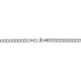 14k WG 3.35mm Semi-Solid Curb Chain-WBC-BC103-7