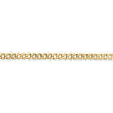 14k 3.35mm Semi-Solid Curb Chain-WBC-BC106-7