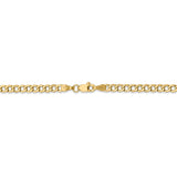 14k 3.35mm Semi-Solid Curb Chain-WBC-BC106-7