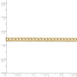 14k 3.35mm Semi-Solid Curb Chain-WBC-BC106-7