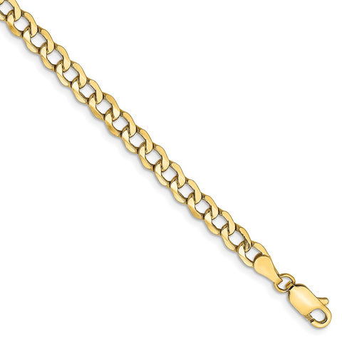 14k 4.3mm Semi-Solid Curb Chain-WBC-BC107-8