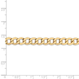 14k 7mm Semi-Solid Curb Chain-WBC-BC110-8