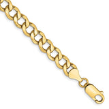 14k 7mm Semi-Solid Curb Chain-WBC-BC110-9