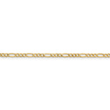 14k 2.5mm Semi-Solid Figaro Chain-WBC-BC120-7