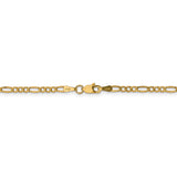 14k 2.5mm Semi-Solid Figaro Chain-WBC-BC120-7