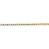 14k 2.4mm Semi-Solid Anchor Chain Anklet-WBC-BC121-10