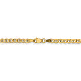 14k 3.2mm Semi-Solid Anchor Chain Anklet-WBC-BC122-10