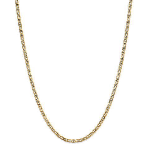 14k 3.2mm Semi-Solid Anchor Chain-WBC-BC122-18