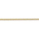 14k 2.5mm Semi-Solid Curb Chain-WBC-BC124-24