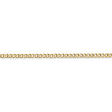 14k 2.5mm Semi-Solid Curb Chain Anklet-WBC-BC124-10