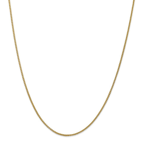 14k 1.55mm Semi-Solid Wheat Chain Anklet-WBC-BC128-9