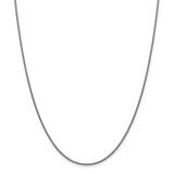 14k WG 1.5mm Semi-Solid Round Box Chain-WBC-BC138-18