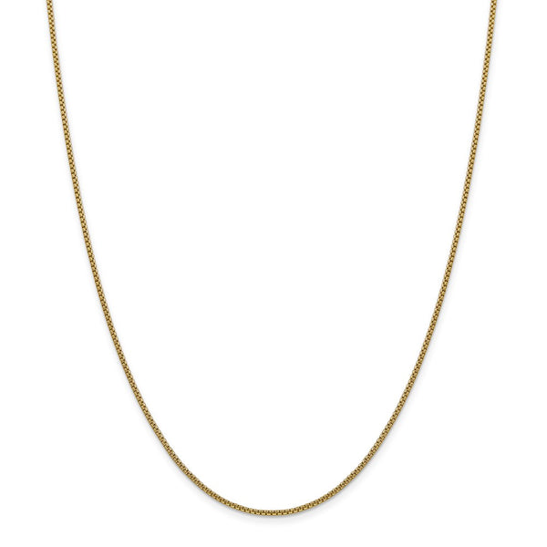 14k 1.5mm Semi-Solid Round Box Chain-WBC-BC140-22