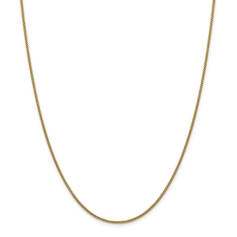 14k 1.5mm Semi-Solid Round Box Chain-WBC-BC140-22