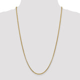 14k 2.45mm Semi-Solid Round Box Chain-WBC-BC142-8