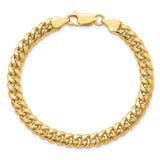 14k 6mm Semi-Solid Miami Cuban Chain-WBC-BC154-9