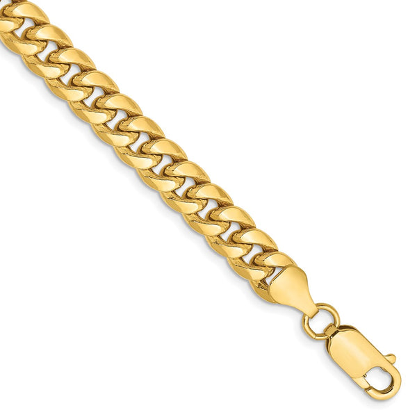 14k 6.75mm Semi-Solid Miami Cuban Chain-WBC-BC155-8