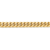 14k 7.3mm Semi-Solid Miami Cuban Chain-WBC-BC156-8