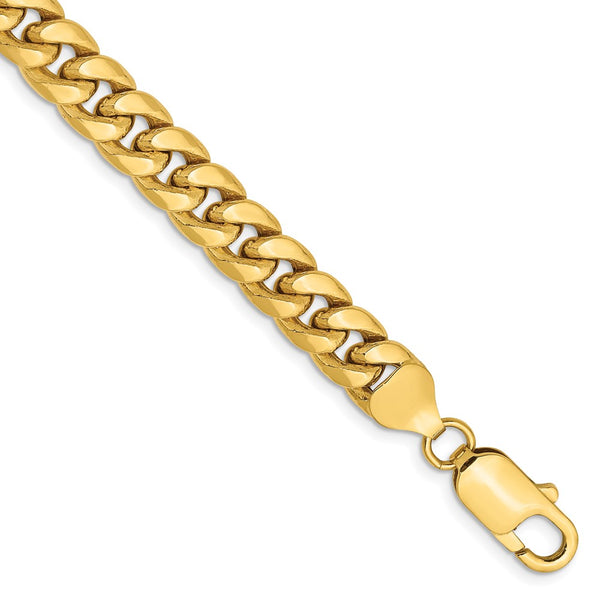 14k 7.3mm Semi-Solid Miami Cuban Chain-WBC-BC156-9