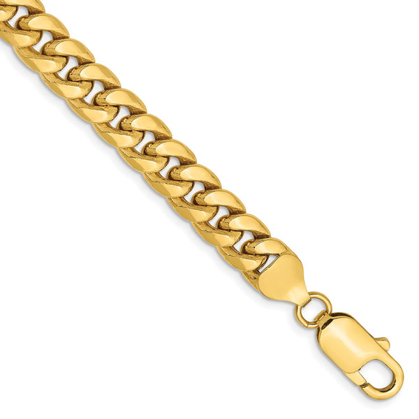 14k 7.3mm Semi-Solid Miami Cuban Chain-WBC-BC156-8