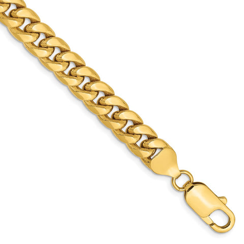 14k 7.3mm Semi-Solid Miami Cuban Chain-WBC-BC156-7