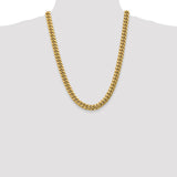 14k 9.3mm Semi-Solid Miami Cuban Chain-WBC-BC157-24