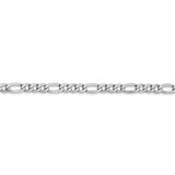 14k WG 3.5mm Semi-Solid Figaro Chain-WBC-BC159-16