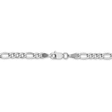 14k WG 3.5mm Semi-Solid Figaro Chain-WBC-BC159-20