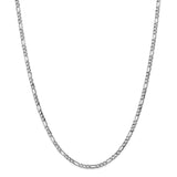 14k WG 3.5mm Semi-Solid Figaro Chain-WBC-BC159-18