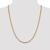 14k 3.6mm Semi-Solid Round Box Chain-WBC-BC163-24