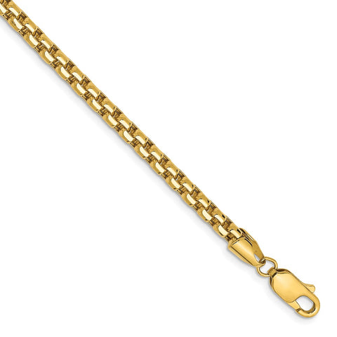 14k 3.6mm Semi-Solid Round Box Chain-WBC-BC163-8