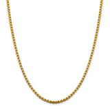 14k 3.6mm Semi-Solid Round Box Chain-WBC-BC163-24