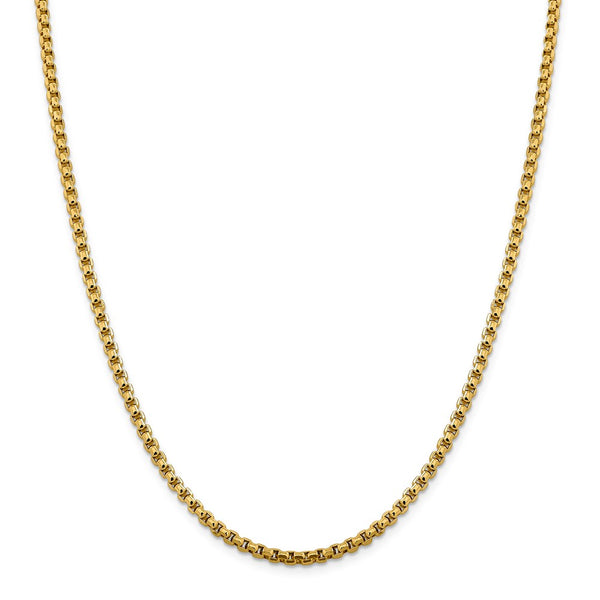 14k 3.6mm Semi-Solid Round Box Chain-WBC-BC163-24