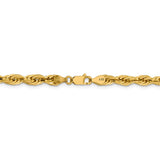 14ky 4.75mm Semi-Solid Rope Chain-WBC-BC169-8