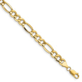 14k 8.5mm Semi-Solid Figaro Chain-WBC-BC190-7