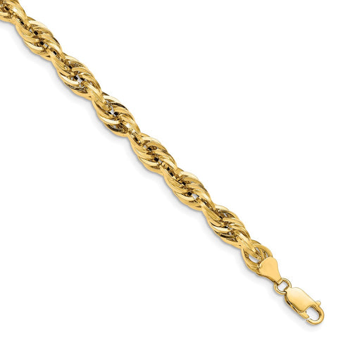 14ky 7.0mm Semi-Solid Rope Chain-WBC-BC194-8