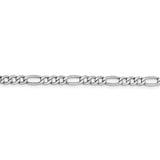 14k WG 4.4mm Semi-Solid Figaro Chain-WBC-BC91-7