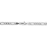 14k WG 4.4mm Semi-Solid Figaro Chain-WBC-BC91-8