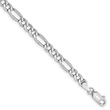 14k WG 4.4mm Semi-Solid Figaro Chain-WBC-BC91-7