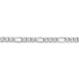 14k WG 5.75mm Semi-Solid Figaro Chain-WBC-BC92-7