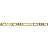 14k 3.5mm Semi-Solid Figaro Chain-WBC-BC93-8