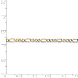 14k 3.5mm Semi-Solid Figaro Chain-WBC-BC93-7