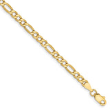 14k 3.5mm Semi-Solid Figaro Chain-WBC-BC93-7