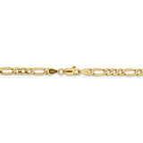 14k 4.2mm Semi-Solid Figaro Chain-WBC-BC94-7