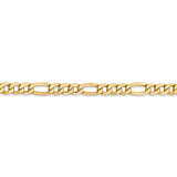 14k 5.75mm Semi-Solid Figaro Chain-WBC-BC95-8