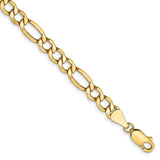 14k 5.75mm Semi-Solid Figaro Chain-WBC-BC95-8