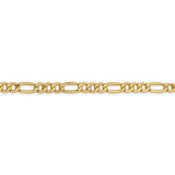 14k 6.25mm Semi-Solid Figaro Chain-WBC-BC96-8